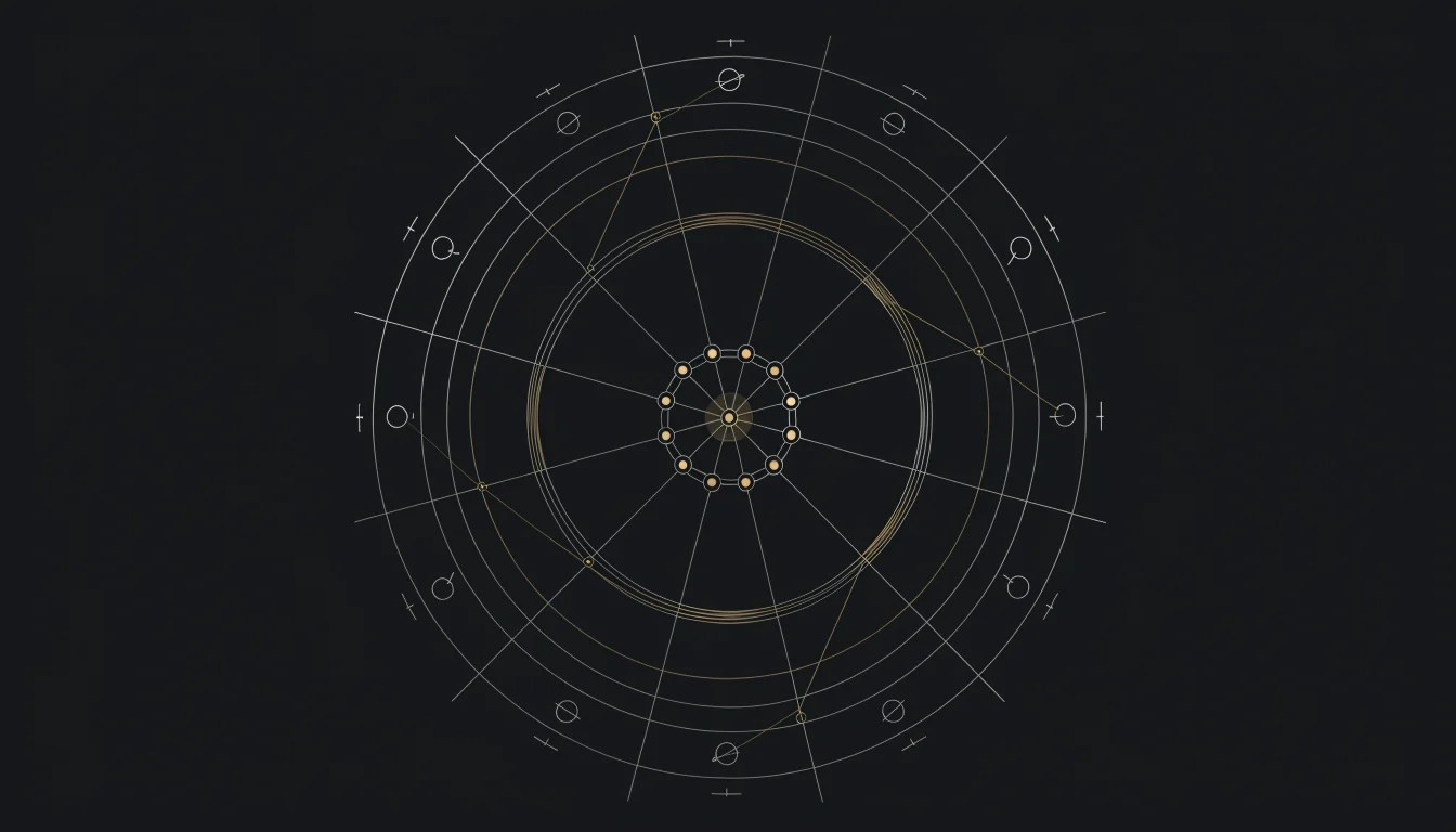 Astrologisches Radix-Diagramm, Illustration